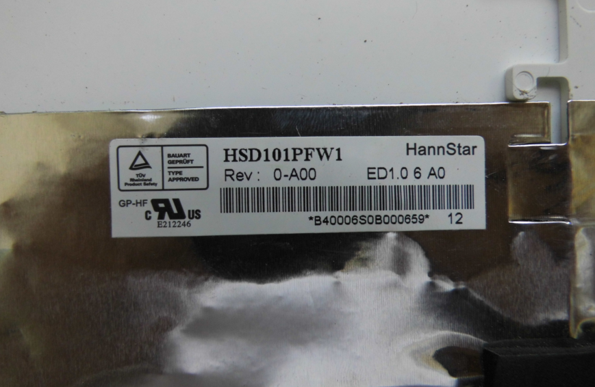 Original HSD101PFW1-A00 HannStar Screen Panel 10.1" 1024*576 HSD101PFW1-A00 LCD Display